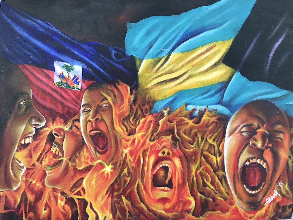 Man Without A Country 3 36x50 - $1800